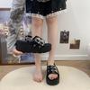 Fashion New Thick Sole Punk Sandals Women Wrap Toe Hollow Outs Roman Sandalias Women Casual Beach Slippers Summer Platform Sandals Woman
