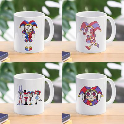 Cartoon niesamowity cyfrowy Circu kubek do kawy zastawa stołowa ceramiczny Ponmi Jax Clown naczynia do użytku domowego kubek wody kreatywność kubek prezent