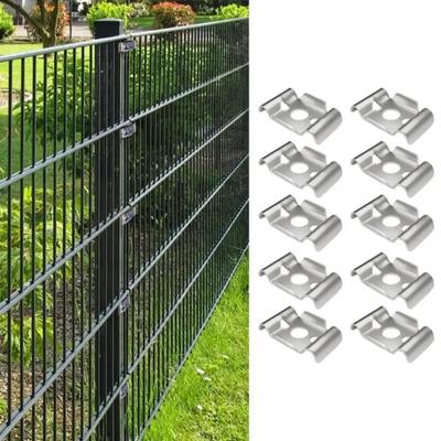 Stainless Steel Material Fence Attachment Clamps Anti-theft Design Metal Bracket Barrier Attachment Bracket Mesh Fixing