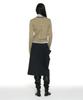 Partimento Woman Asymmetric Drape Panel Midi Skirt_Charcoal