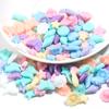 100pcs Candy Color Acrylic Beads Mixed Color Ocean Animal  Butterfly Flower Star Beads For Jewelry Making DIY Necklace Bracelets