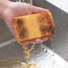 Wood Pulp Cotton Sponge rub Rectangular Compression Wood Pulp Sponge Absorbent