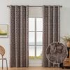 Blackout Jacquard Curtains Plaid Living Room Bedroom Multiple Sizes Available
