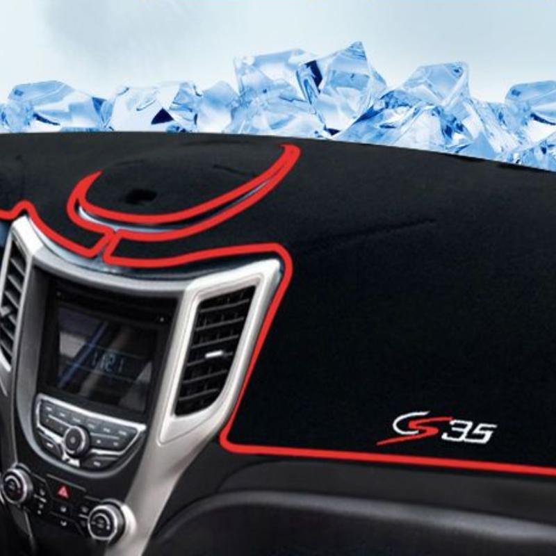 For Changan CS35 2012-2016 Car Dashboard Avoid Light Pad Instrument Platform Desk Cover Mat Carpets Decoration