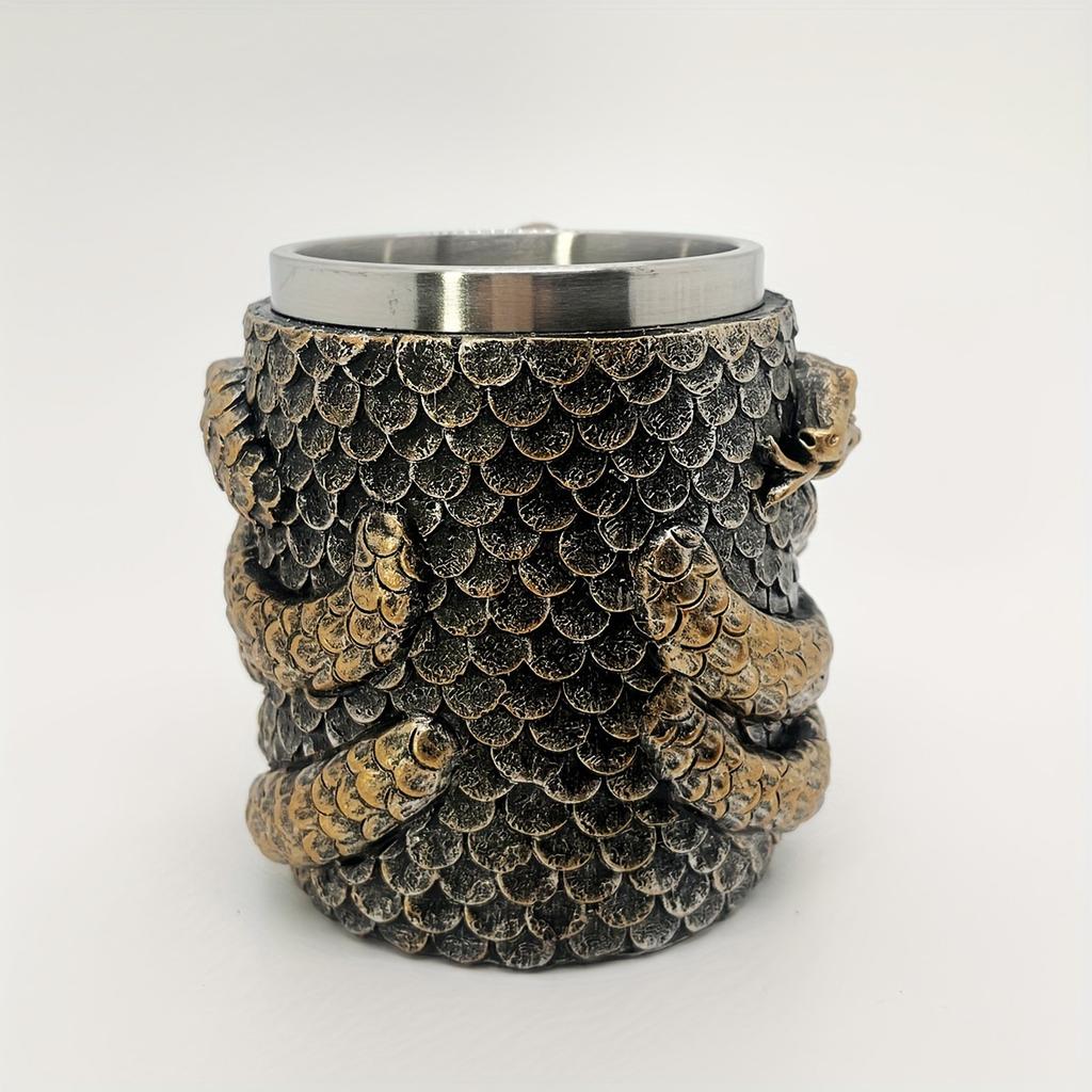 Cobra Cup Stainless Steel Resin Double Layer Mug Office Household Cup Personalized Drinking Utensils