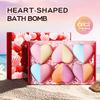 Bath Salt Ball 6-piece Set, Heart-shaped Bath Bomb Bath Salt Ball Boxed Skin Care Products