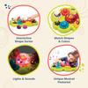 B.. Spielzeug Tier Musikalisch Farbe und Form Zuordnung Musikalisch Spielzeug, Buntes Puzzle mit Ton und Licht, Tier Pädagogisches Spielzeug für Alter 18 Monate