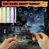20 PCS Halloween Treats Plastic Mini Bubble Wands Refillable Trinkets Bubble Making Accessories Prizes Empty Soap Bottle Party