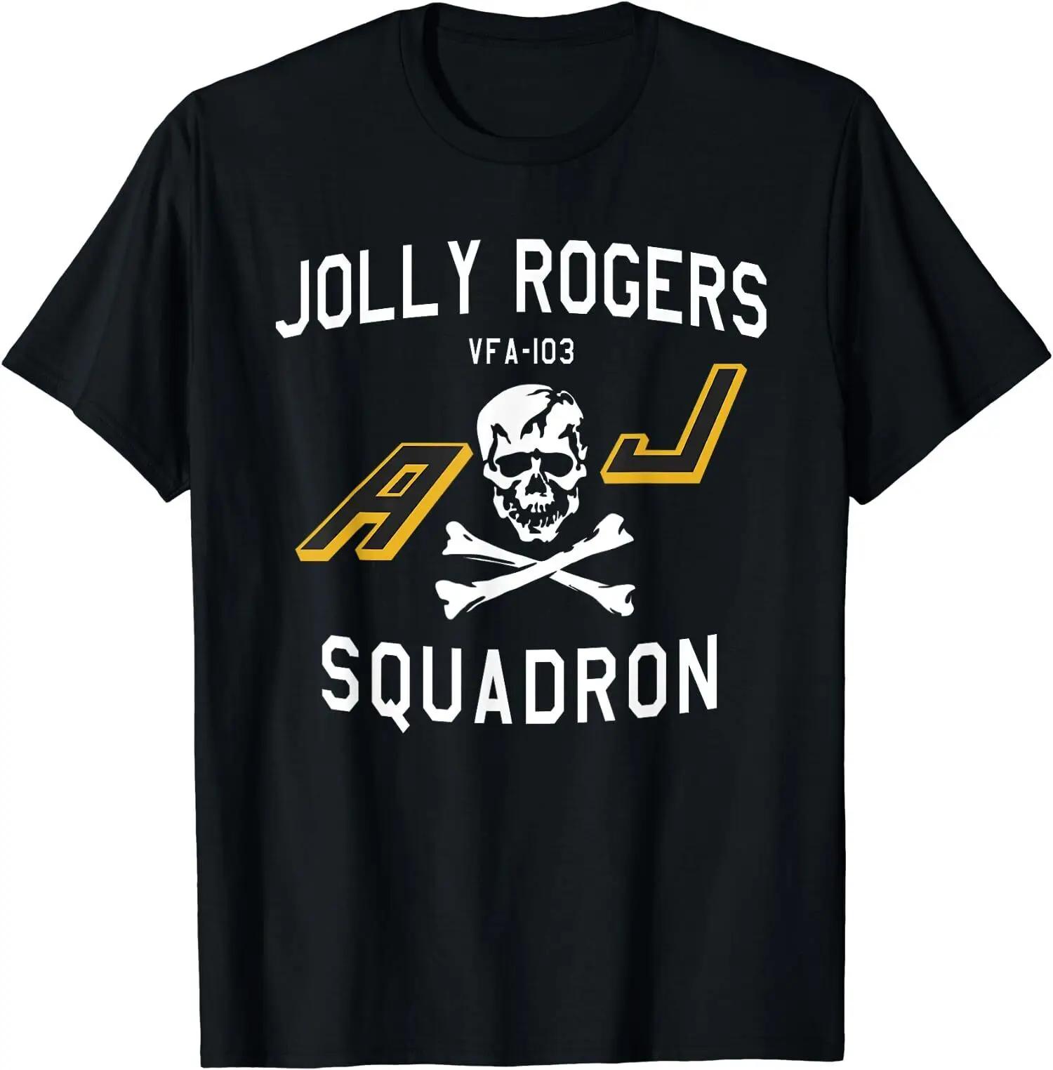 Jolly Rogers VFA103 Squadron Skull Strike Fighter TShirt 100 Cotton ONeck Short Sleeve Summer Casual Mens Tshirt Size S3XL S