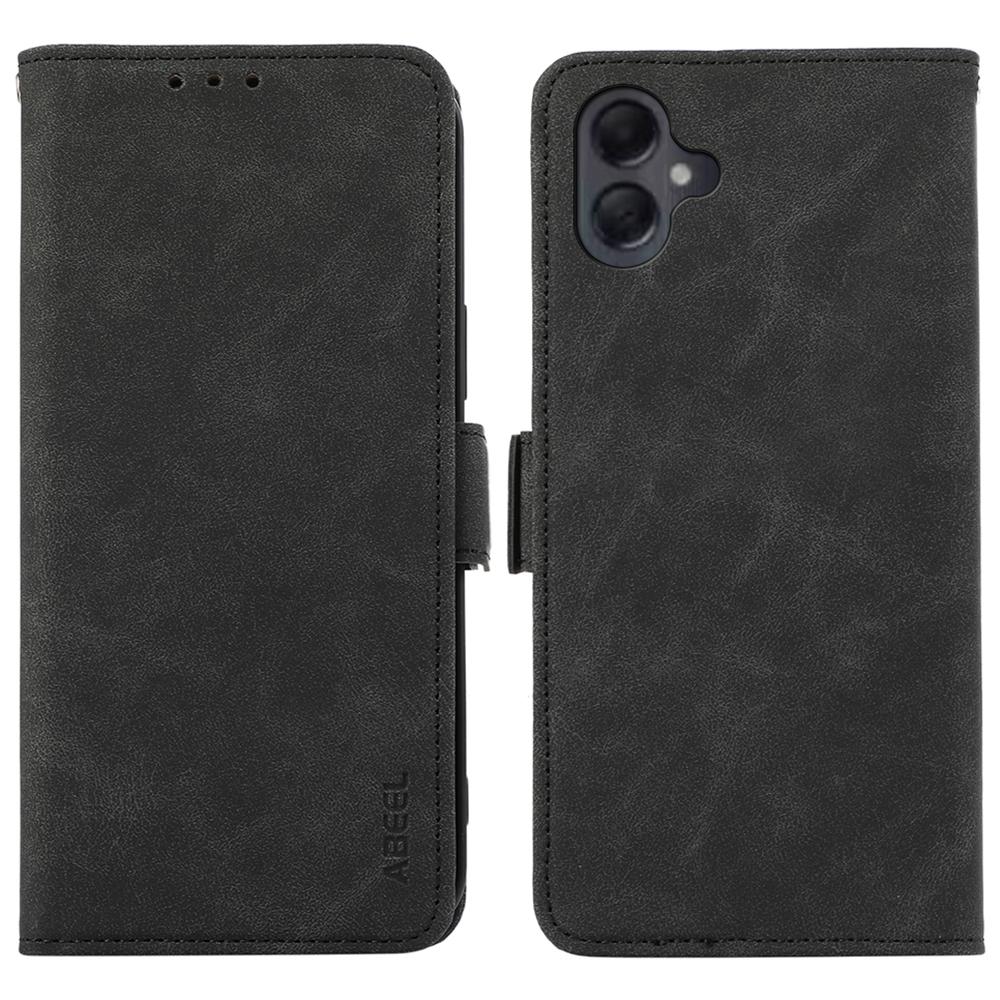 

ABEEL For Samsung Galaxy A06 4G Case PU Leather Folio Stand View RFID Blocking Phone Cover A