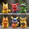 Cartoon Anime Avengers Pikachu Mini Doll Desktop Micro Landscape Decoration