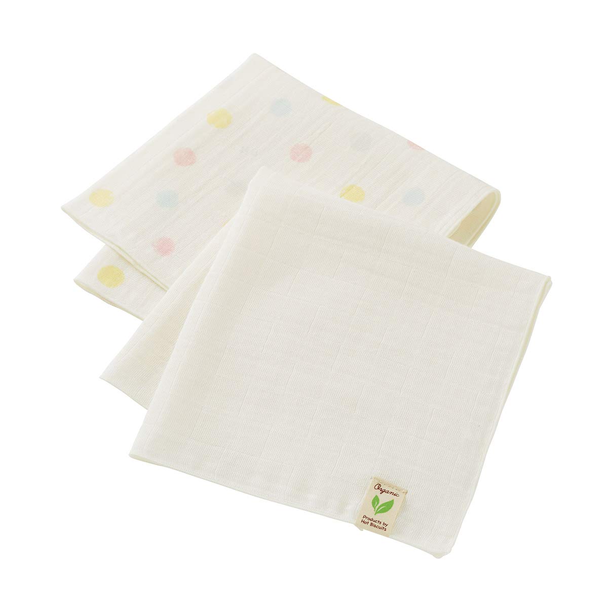

MIKI HOUSE HOT BISCUITS Gauze Handkerchief Set 76-8025-459 (ONE SIZE, Ivory)