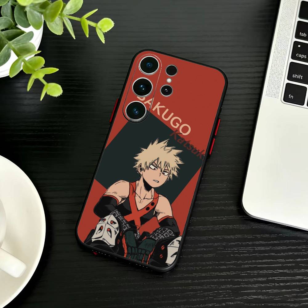 Katsuki Bakugo p-Hero Academia Phone Case For Samsung S26,S25,S24,S23,S22,S21,S20,Plus,Fe,Lite,Others Black Cover