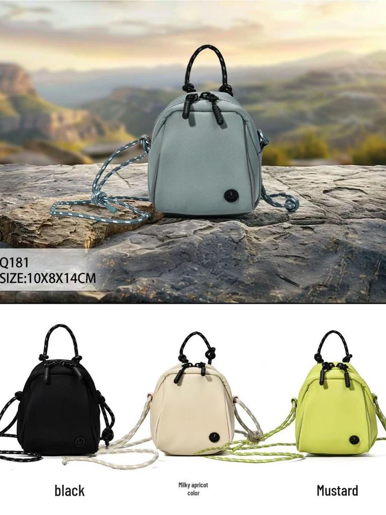 Adorable Mini Crossbody Bag - Egg-Shaped Shoulder Bag for Parent-Child Outings and Kids, Simplified Mobile Phone Holder