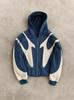2024 Winter Retro Distressed Cross Design Heavyweight Pullover Hoodie