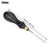 Carbon steel Leather Edge Creaser 0.6/0.7/1.3mm Groove Size Ergonomic Handle Leather Edge Beveler Leather Skiver Tool
