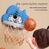 Kids' Silent Scoring Basketball Hoop - No-Drill Wall-Mounted Indoor Toy