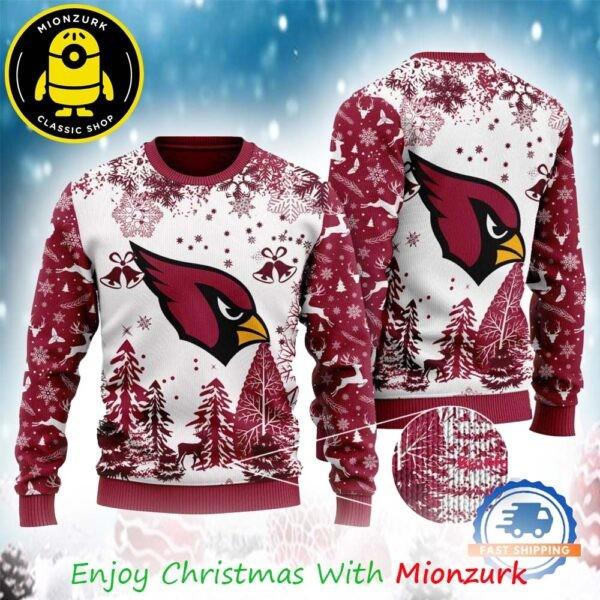 Arizona Cardinals Logo Football Team NFL Special Xmas Tree 2025 Christmas Ugly S Unisex T-Shirt S