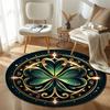 Whimsical Round Halloween Multicolor Rug Mat, Non-Slip Floor Mat for Hallway