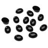 20-100 stk/pose Svart akryl sikkerhetsøyne Ovale perler med flat rygg til bjørnedukke Dyredukke DIY Håndverk Barn Barn Leker Øyne Tilbehør
