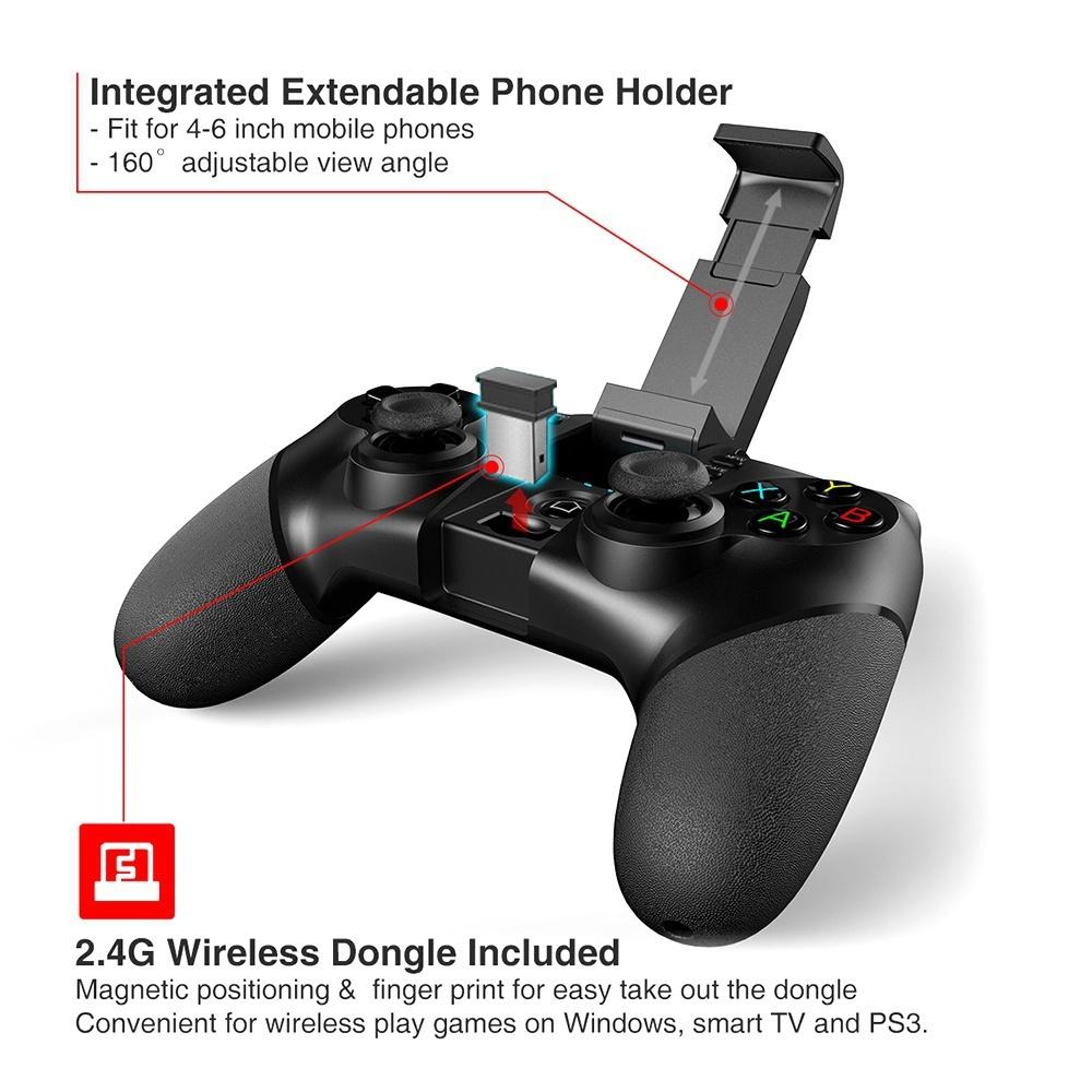 Bluetooth Wireless Gamepad Joystick Game Controller for PS4 Playstation Android IOS Controle PC Mobile Control Game Pad