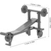 Dollhouse Gym Equipment Accessories Miniature Sport Model Mini Simulation Dollhouse Ornaments Cake Topper Mini House Landscape Decoration