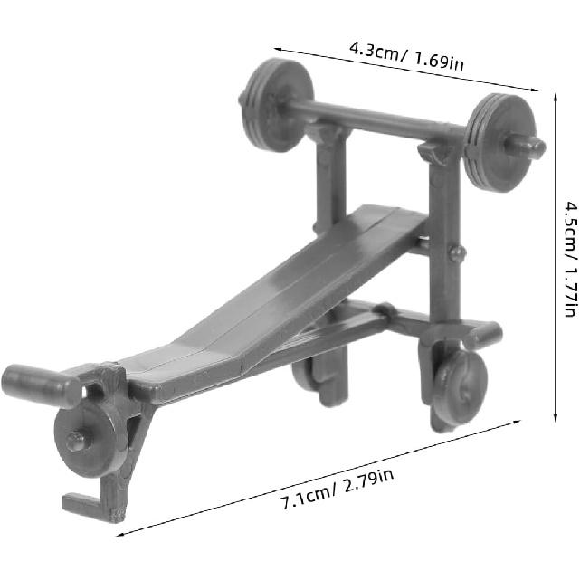 Dollhouse Gym Equipment Accessories Miniature Sport Model Mini Simulation Dollhouse Ornaments Cake Topper Mini House Landscape Decoration