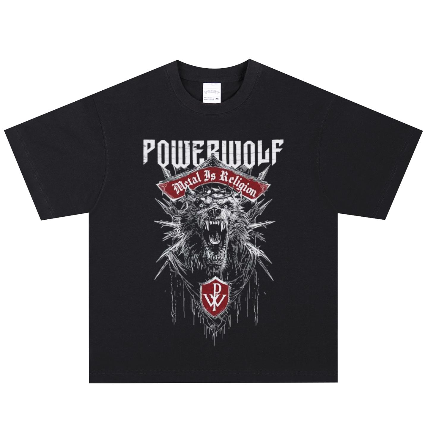 Футболка Powerwolf, Мягкая ткань, Повседневная одежда XL