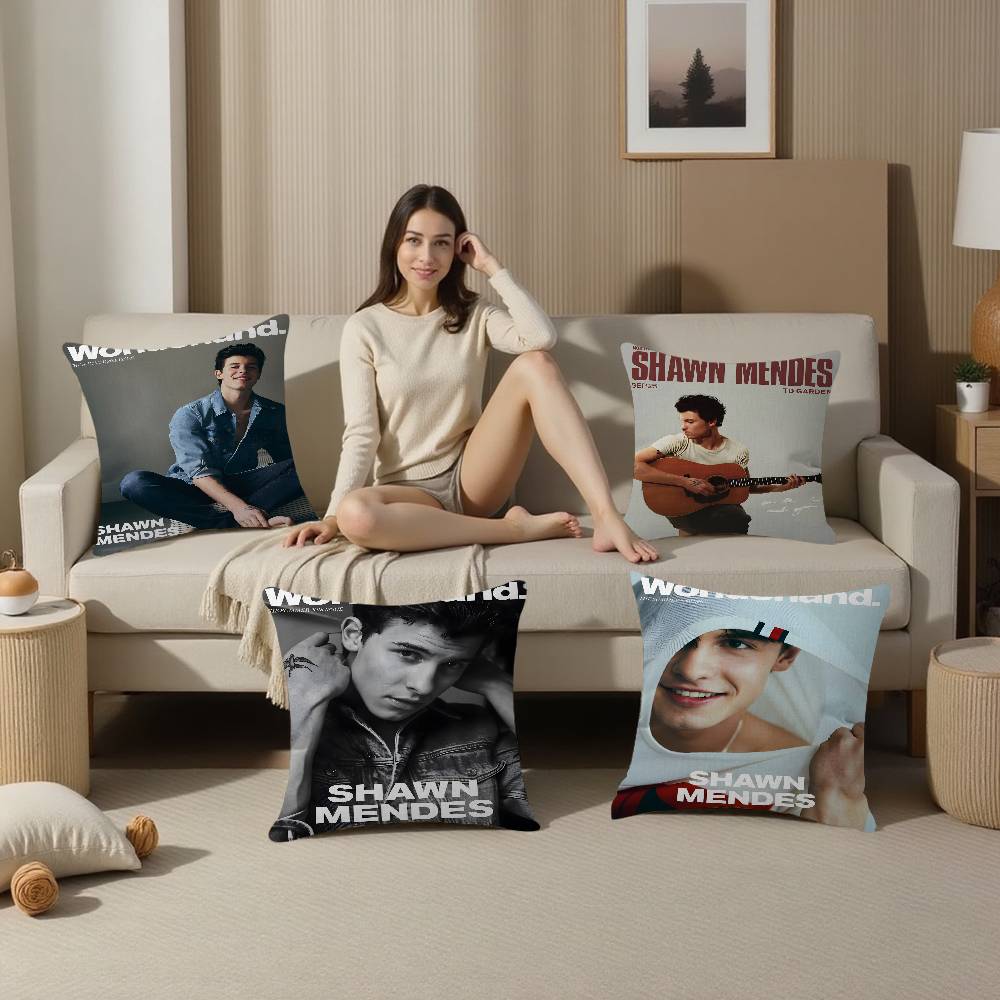 SShawn Mendes SINGER Pillow Cover for Bedroom Room and Living Room Sofa Decorative Cushion Cover