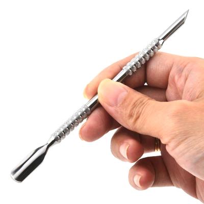 Stainless Steel Cuticle Pusher Dual Sided Shaped Double Ended Ingrown Toenail Lifter Remover Trimmer Nail Art Care Tools