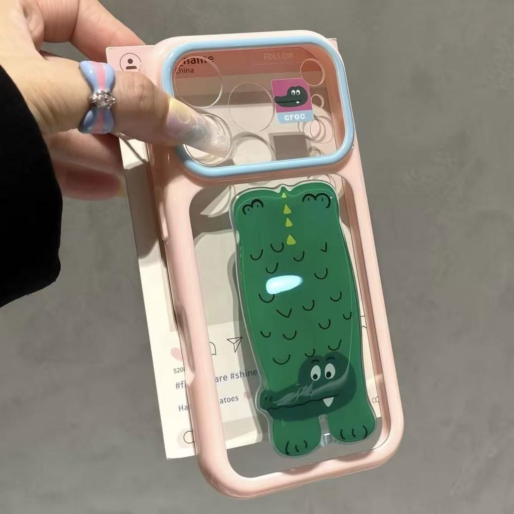 Small animal collection double bracket second change apple 11promax for iphone11 transparent dopamine star shell