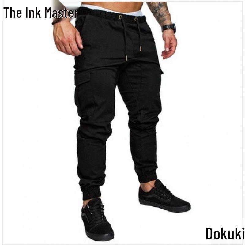 Men's Casual Multi-Pocket Workwear Long Pants - Woven Fabric
