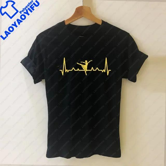 Ballet Dancer Harajuku T Shirt Funny Tshirt Unisex Clothing Casual Tops Tees Female Tshirt Harajuku Cute Casual Lady