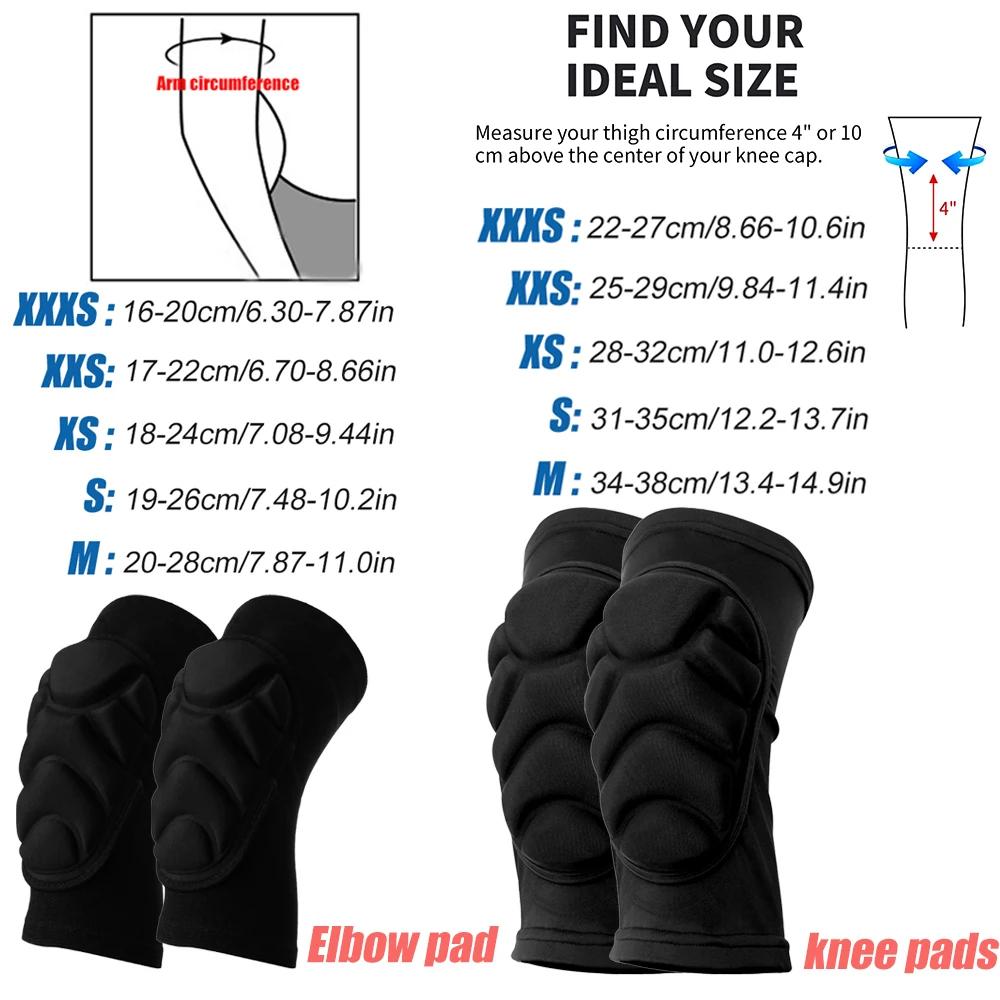 1 pereche de genunchiere din burete gros, mâneci pentru cot, protecție pentru evitarea coliziunilor, genunchiere de protecție sportivă, patine, fotbal, ciclism