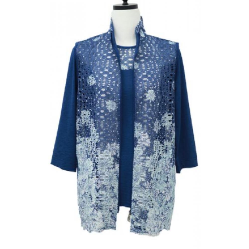 Shiz Madam Women Lebochet Vest Cardigan Set Set3199