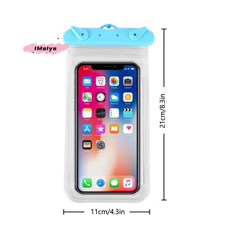 M-Full View Waterproof Case For Phone Underwater Snow Rainforest Transparent Dry Bag Swimming Pouch Big Mobile Phone Covers
