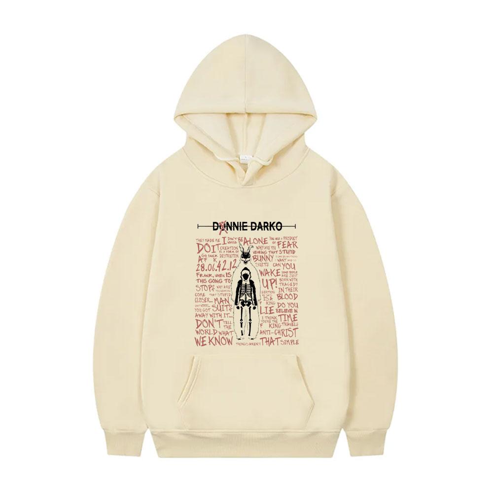 Limitovaná grafická mikina s kapucí Donnie Darko Pánská hip hopová móda Oversized mikina s kapucí Unisex Rock Vintage Fleecové bavlněné mikiny s kapucí