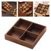 Wood Divided Serving Tray Food Container Serve Plate Sushi Platter for Appetizer Party Teahouse