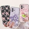 Cartoon Case For Realme GT2 Pro RMX3301 /  Realme GT Neo2 GT 2 Bumper Soft Liquid Silicone Back Cover Flower Luxury Phone Shell