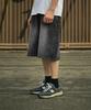 Peullukeu Bermuda Carpenter Half Denim Pants Black Fsp114
