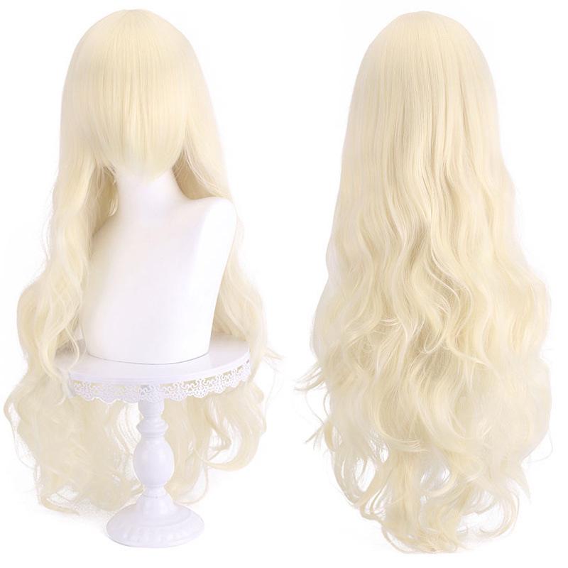 Cospay 80cm Lange Lockige Perücke - Hochwertiges Dickes Universalmodell für Damen