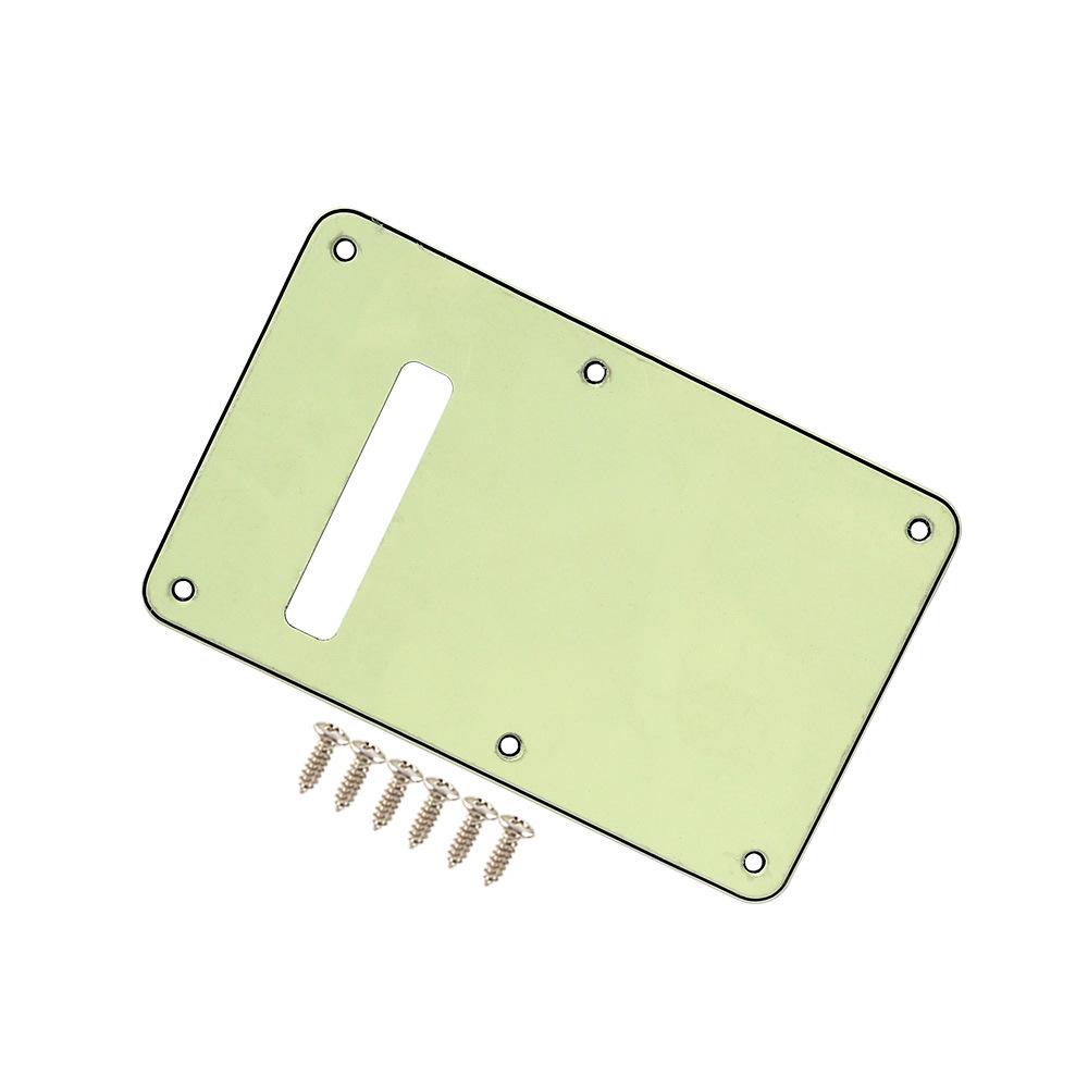 Electric Guitar Three-Layer PVC Back Plate Pickguard Slot Cover for ST Models.