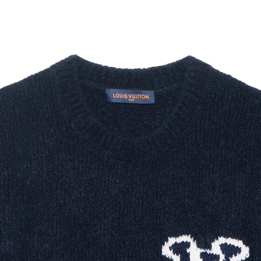 LOUIS VUITTON Lv Intarsia Crewneck 1A96KK