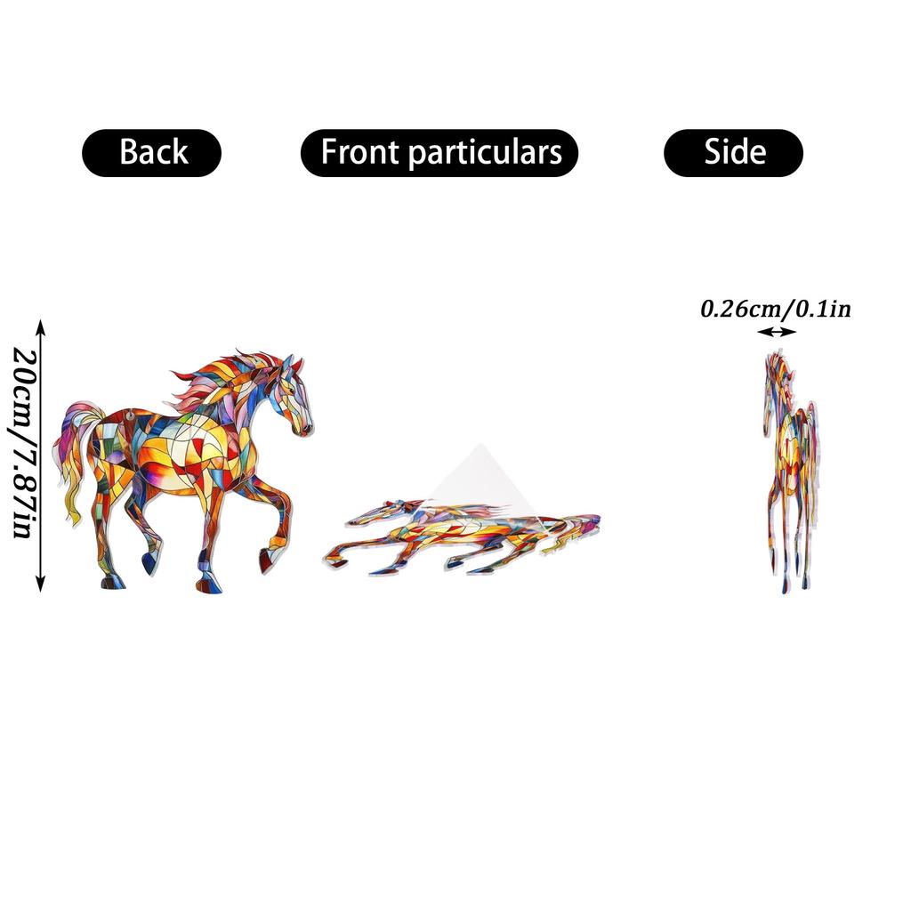 Horse Pendant Window Sun Capture Decoration, As A Gift Decoration Pendant For Horse Lovers And Owners
