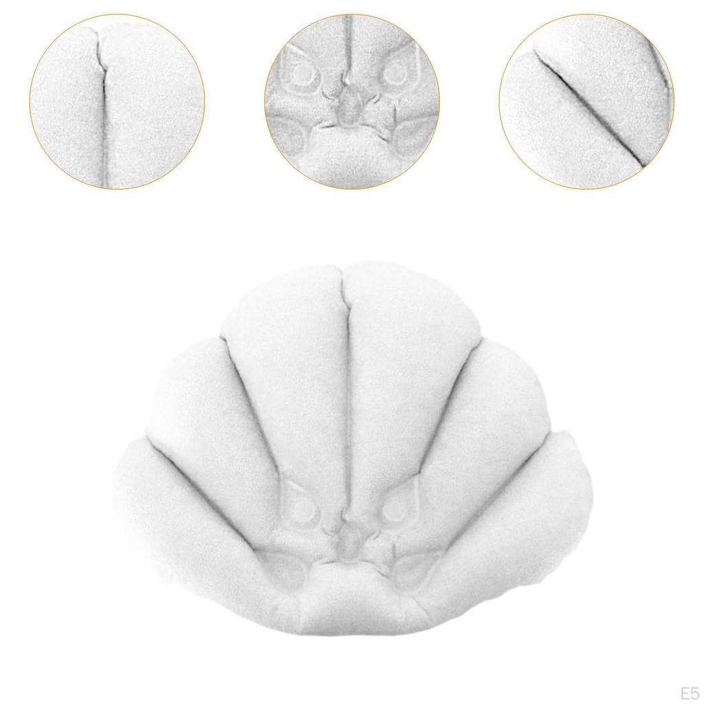 Pillow Shell Inflatable Bath Shaped With Suction Cup Nonslip Support Pvc For Home