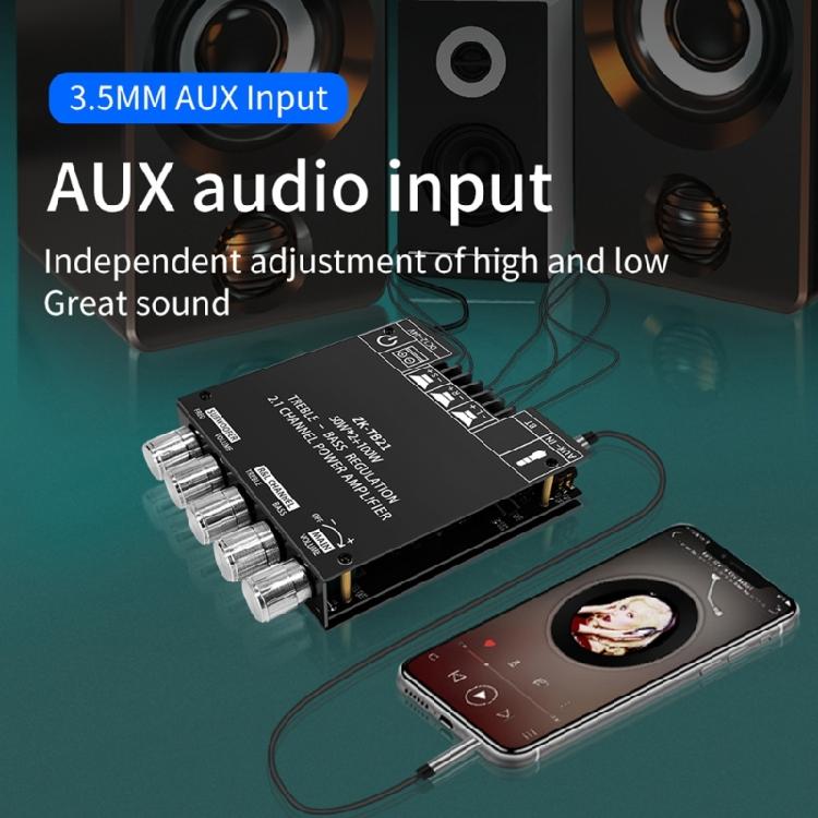 ZK-TB21 2.1-channel Bluetooth-compatible5.0 Digital Power Amplifier Module Kit