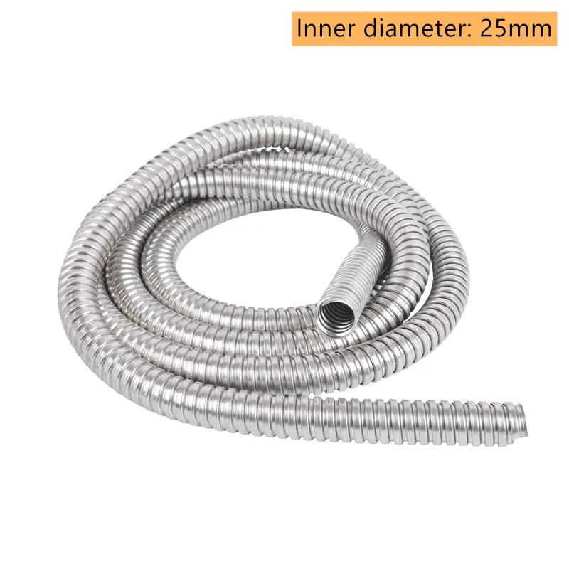 Organizador de Cables de 1M Tubo de Acero Inoxidable Funda para Arnés de Cables Protector de Cables Funda para Cables Eléctricos Conducto de Manguera