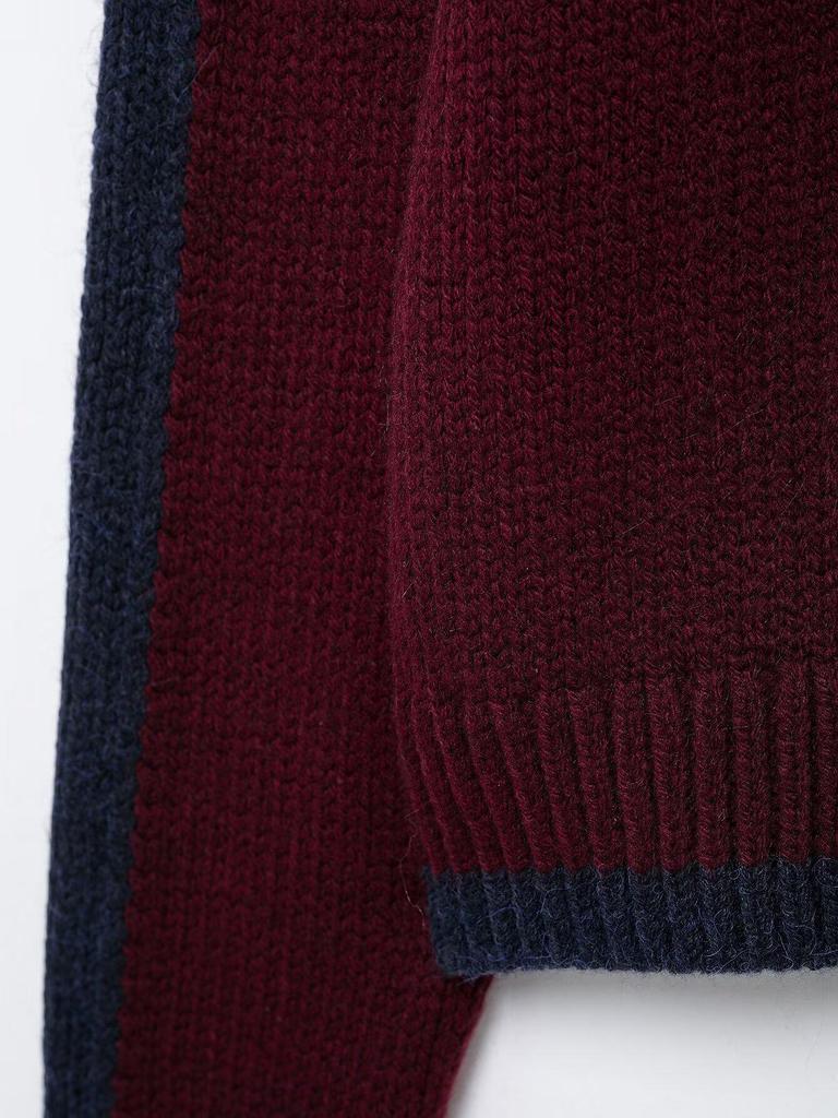 TAOP&ZA Spring/Summer Women's Knitted Sweater with Turn-Down Collar