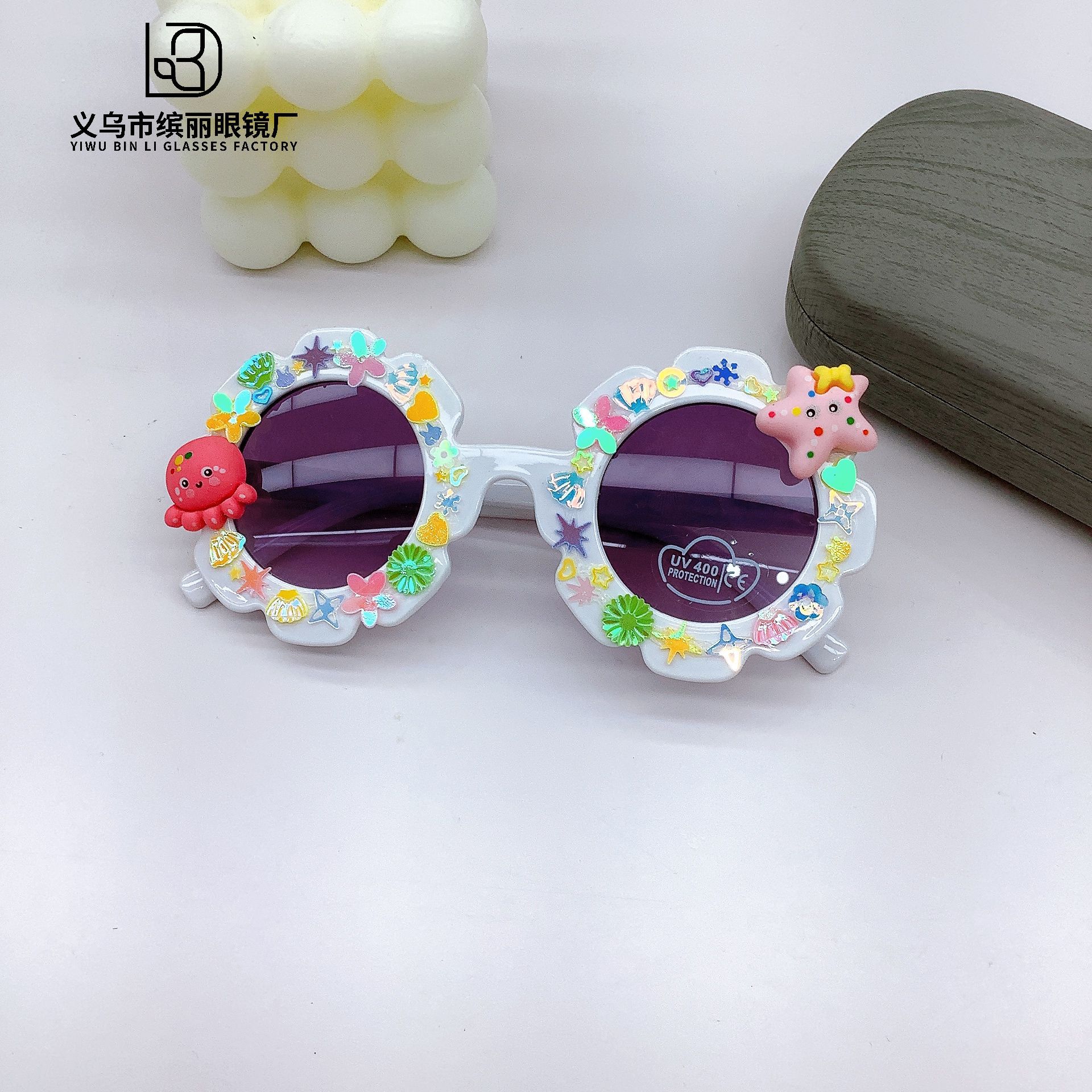 

Модные детские солнцезащитные очки для мальчиков и девочек, милые очки-звездочки своими руками, детские универсальные солнцезащитные очки