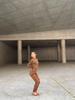 New Women's European & American Style Slimming Long Sleeve See-Through Flocked Jumpsuit